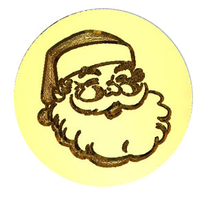 Jolly Santa Wax Seal Stamp- Made in USA- LetterSeals.com