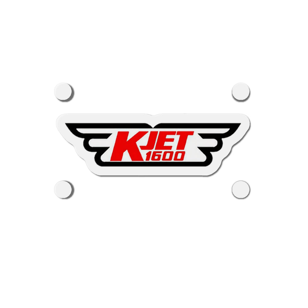 KJET 1600 AM Seattle | Die Cut Magnet-LetterSeals.com