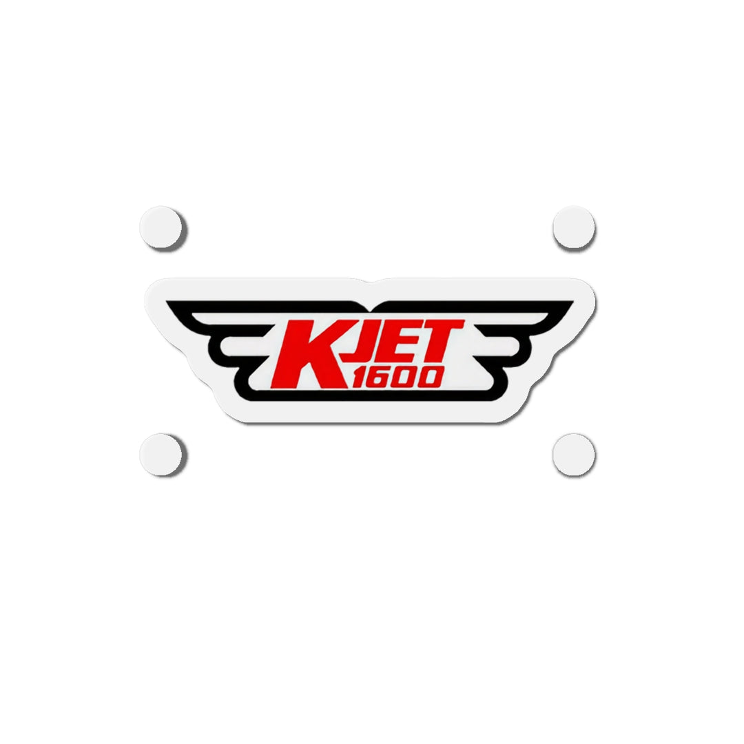 KJET 1600 AM Seattle | Die Cut Magnet-LetterSeals.com