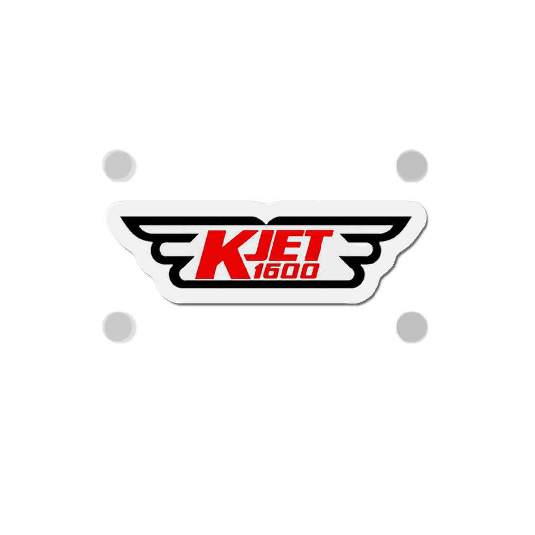 KJET 1600 AM Seattle | Die Cut Magnet-LetterSeals.com