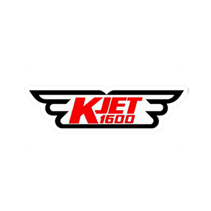 KJET 1600 AM Seattle | Kiss Cut Sticker-LetterSeals.com