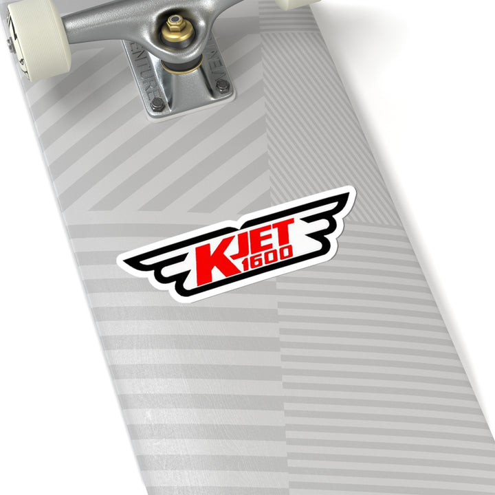 KJET 1600 AM Seattle | Kiss Cut Sticker-LetterSeals.com