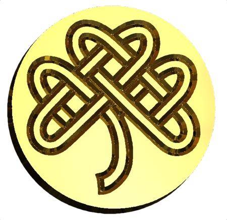 Knotted Shamrock Wax Seal Stamp- Made in USA- LetterSeals.com