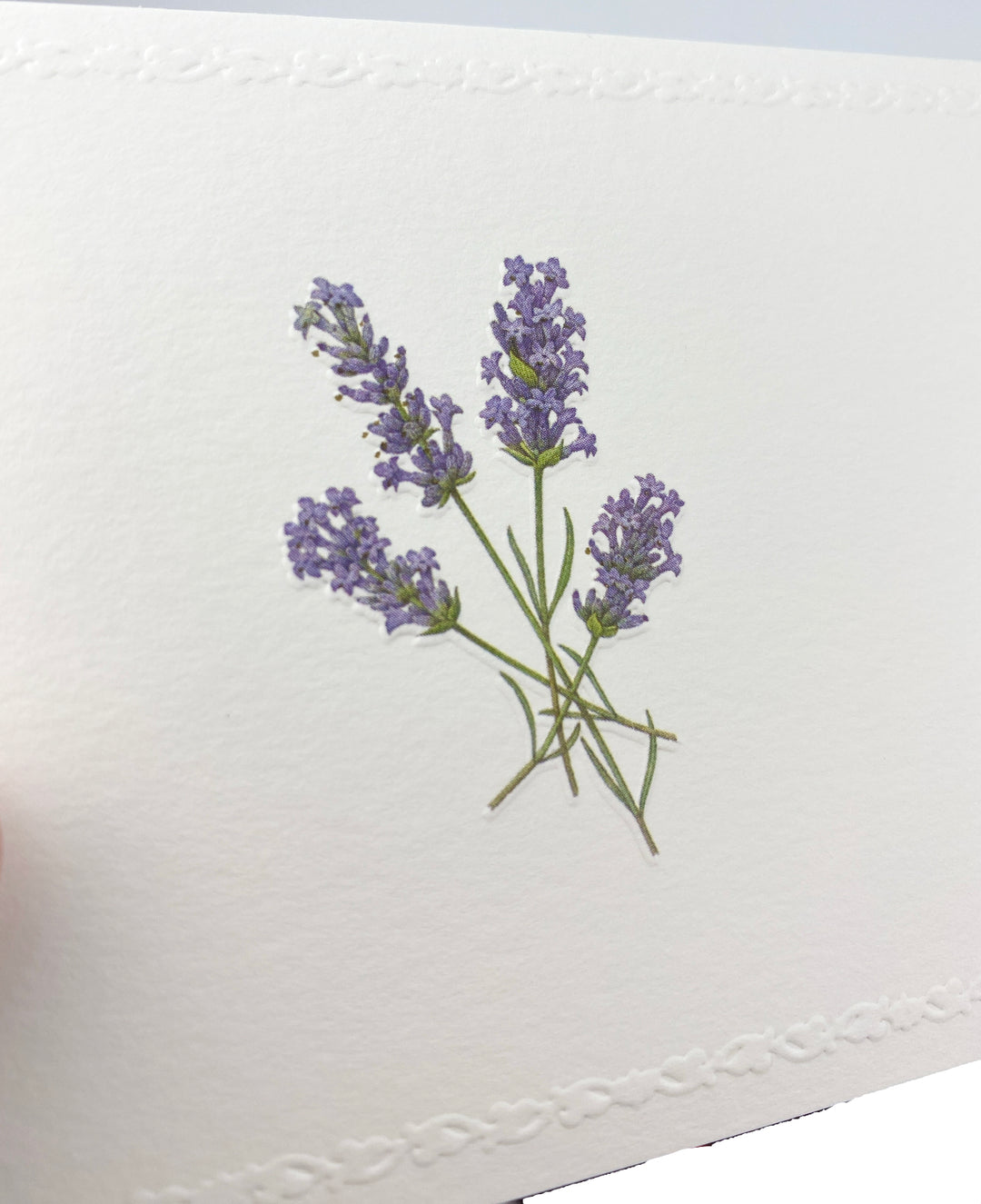 Lavender Motif Notecards | Rossi 1931 Italian Stationery-LetterSeals.com