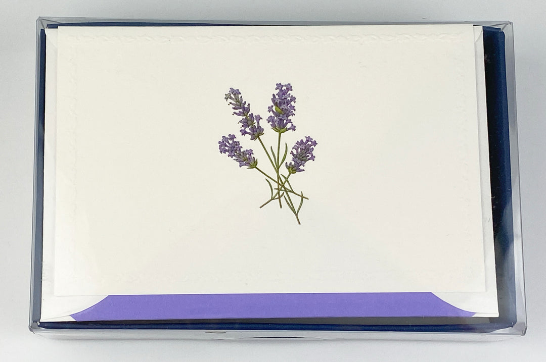Lavender Motif Notecards | Rossi 1931 Italian Stationery-LetterSeals.com