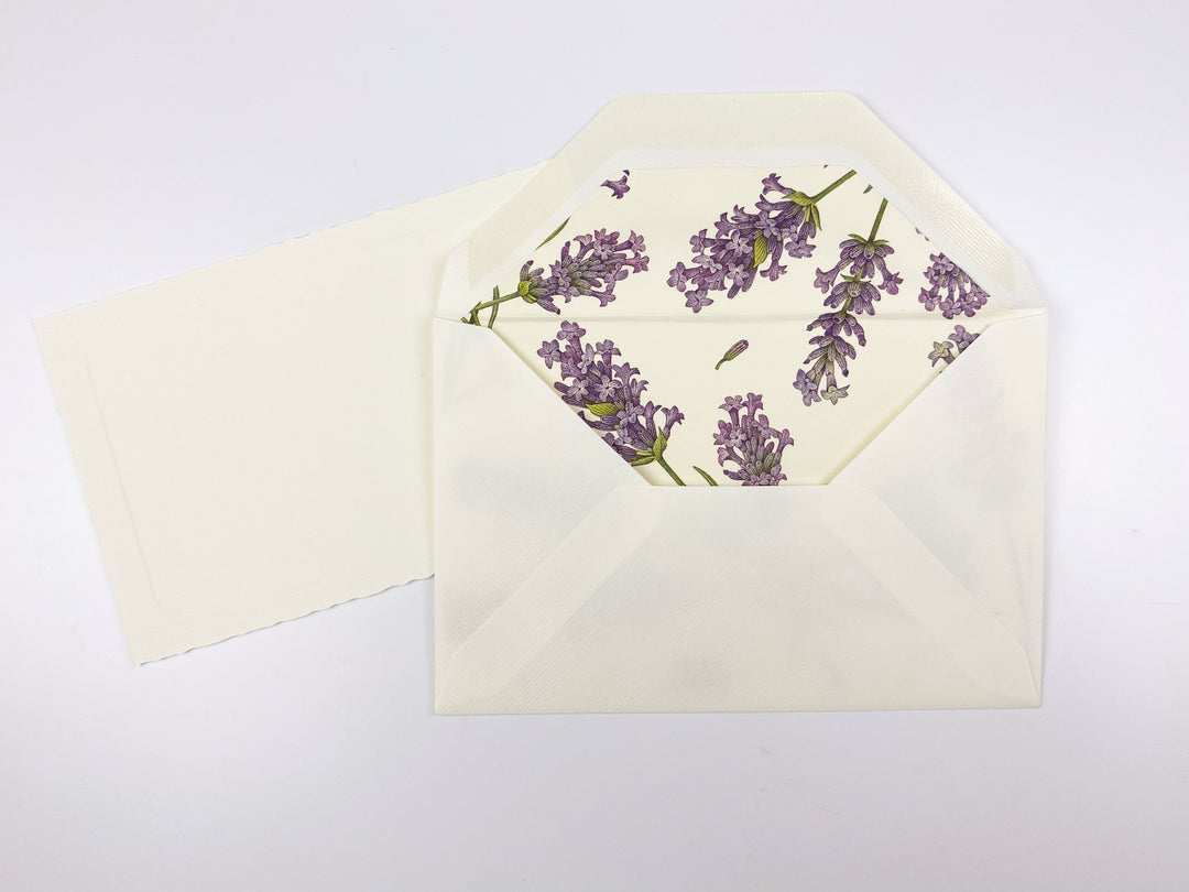 Lavender Classica Note Cards | Rossi 1931 Italian Stationery