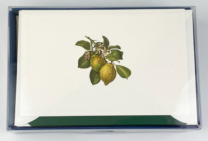 Lemon Motif Notecards | Rossi 1931 Italian Stationery-LetterSeals.com