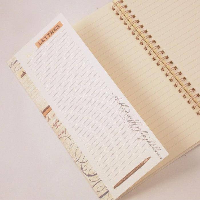 Letters Spiral Wire Bound Notebook - Rossi 1931-LetterSeals.com