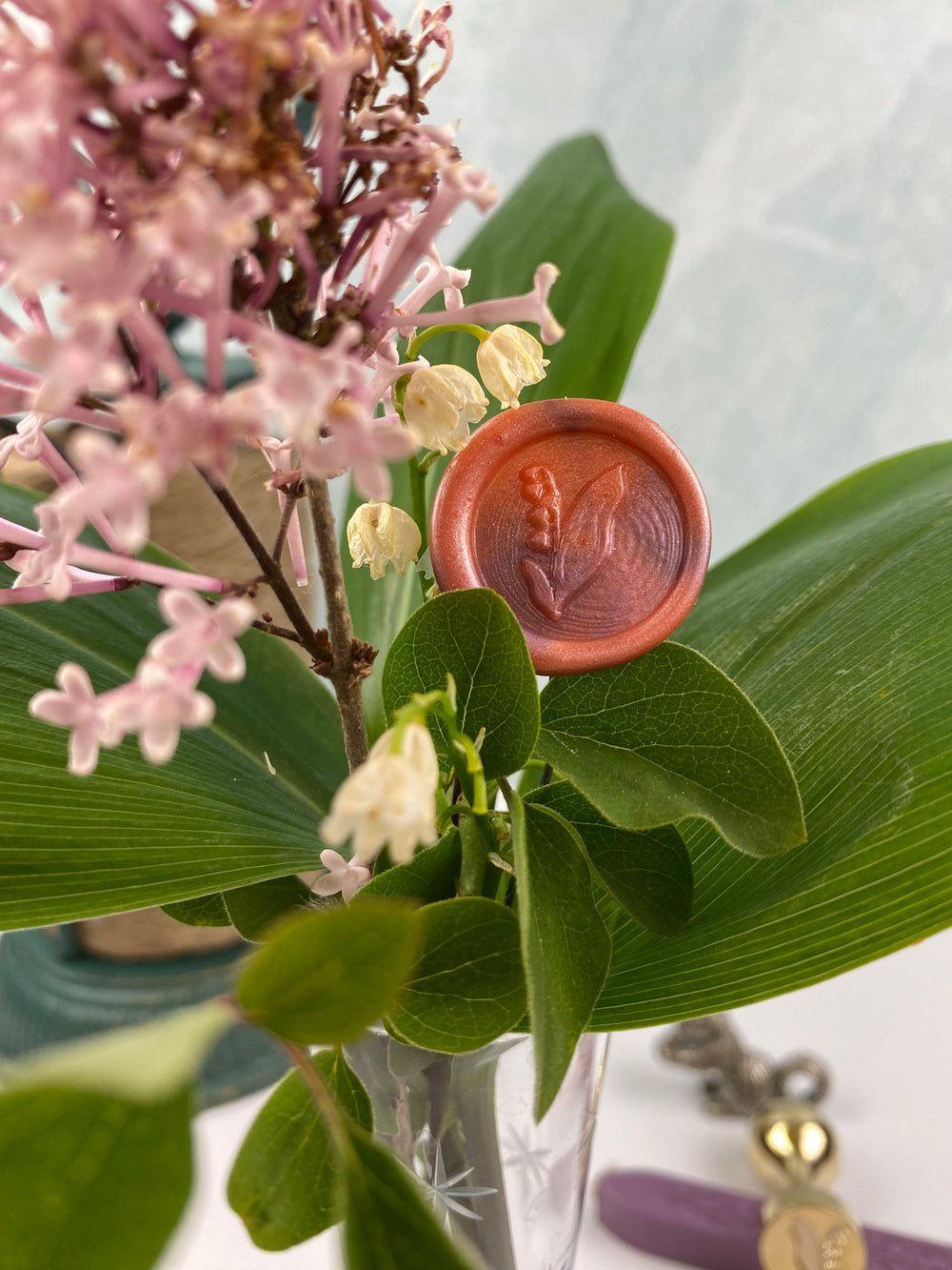 Lily of the Valley Wax Seal Stamp- Made in USA- LetterSeals.com