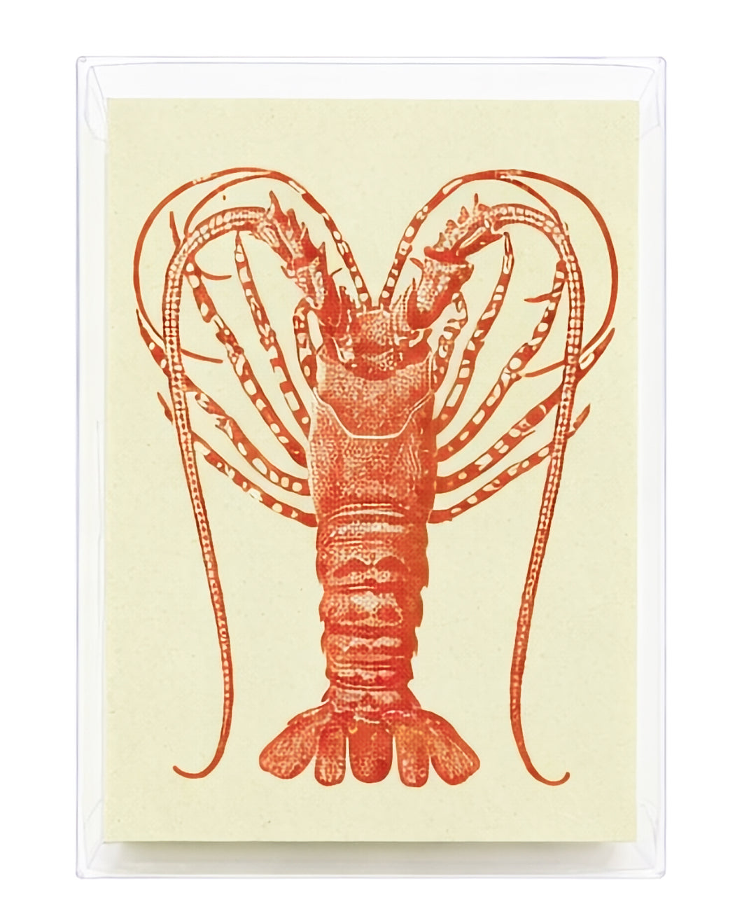 Lobster 18th Century 10 Note Card Set | Rossi 1931 Italian Stationery-LetterSeals.com
