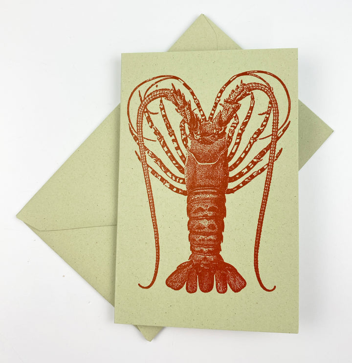 Lobster 18th Century 10 Note Card Set | Rossi 1931 Italian Stationery-LetterSeals.com