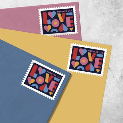 Love 2021 Forever 1st Class Postage Stamps-LetterSeals.com