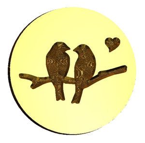 Lovebirds #2 Wax Seal Stamp- Made in USA- LetterSeals.com