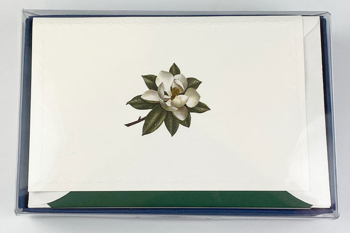 Magnolia Motif Notecards | Rossi 1931 Italian Stationery-LetterSeals.com
