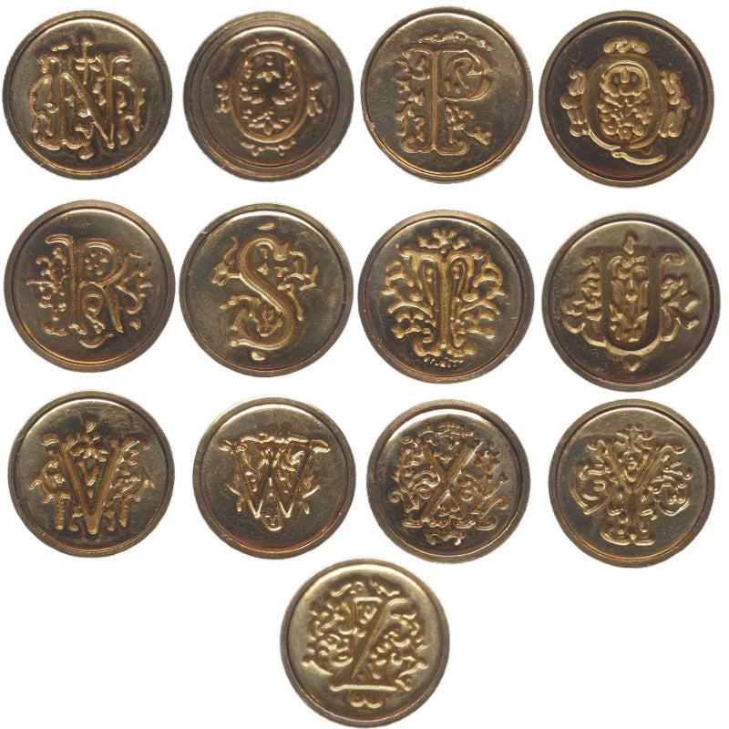 Manuscript Initial & Wax - Boxed Wax Seal Stamp Set-LetterSeals.com