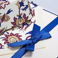 Maroon Arabesque Pattern | Rossi 1931 Italian Stationery-LetterSeals.com