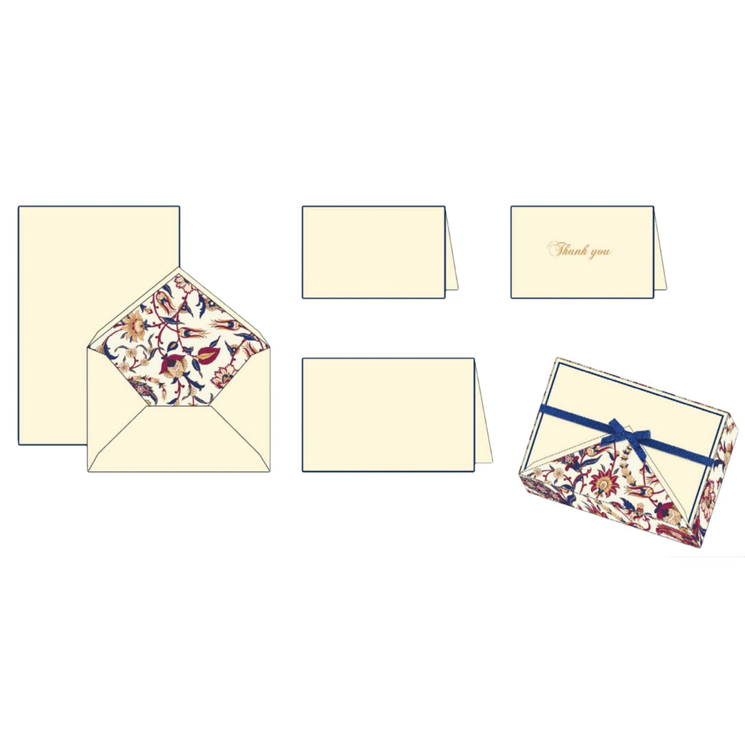Maroon Arabesque Pattern | Rossi 1931 Italian Stationery-LetterSeals.com