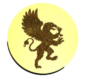 Medieval Gryphon Rampant Wax Seal Stamp- Made in USA- LetterSeals.com