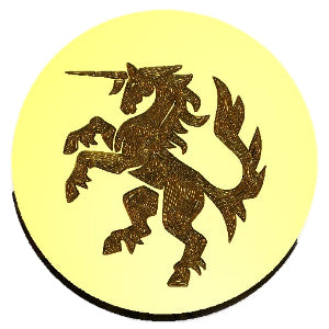 Medieval Rearing Unicorn Wax Seal Stamp- Made in USA- LetterSeals.com