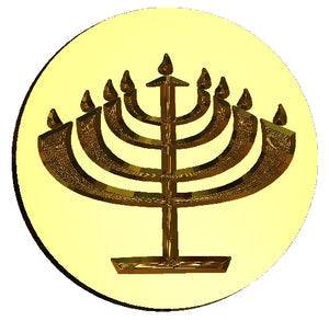 Menorah #1 Wax Seal Stamp- Made in USA- LetterSeals.com