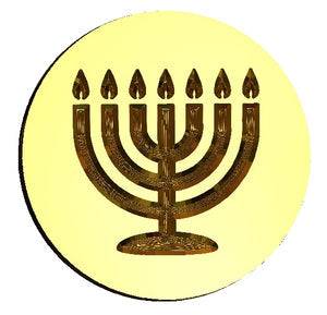 Menorah #2 Wax Seal Stamp- Made in USA- LetterSeals.com
