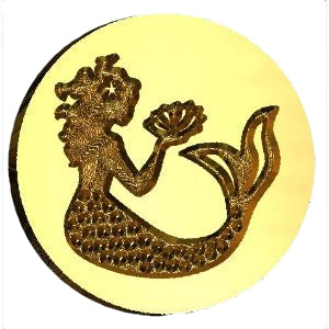 Mermaid Wax Seal Stamp- Made in USA- LetterSeals.com