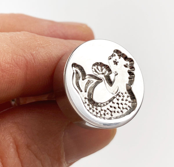 Mermaid Wax Seal Stamp- Made in USA- LetterSeals.com