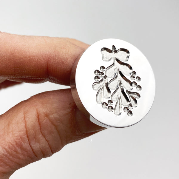 Mistletoe Wax Seal Stamp- Made in USA- LetterSeals.com