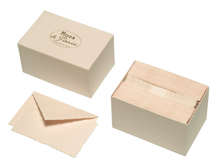 G. Lalo | Mode de Paris Deckle Edge 30 Correspondence Card Boxed Set-LetterSeals.com