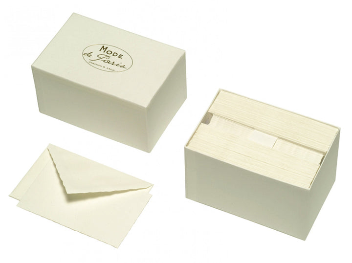 G. Lalo | Mode de Paris Deckle Edge 30 Correspondence Card Boxed Set-LetterSeals.com