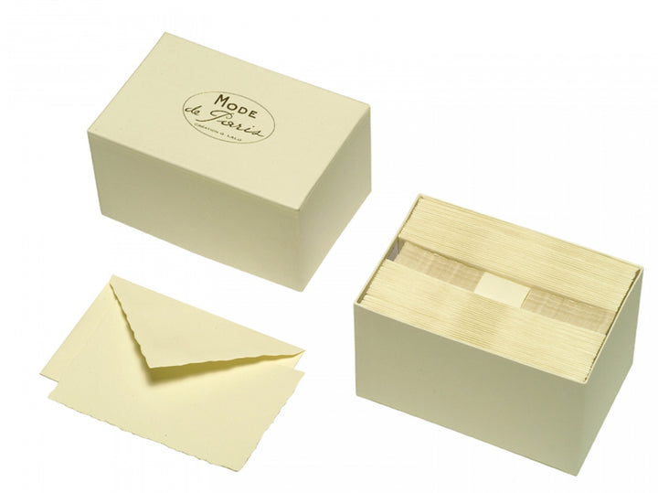 Mode de Paris Deckle Edge Card Boxed Set | G. Lalo French Stationery-LetterSeals.com