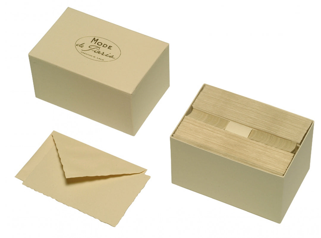 Mode de Paris Deckle Edge Card Boxed Set | G. Lalo French Stationery-LetterSeals.com