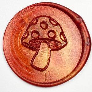 Mushroom Design #3 Wax Seal Stamp – LetterSeals.com