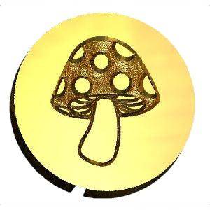 Mushroom Design #3 Wax Seal Stamp – LetterSeals.com