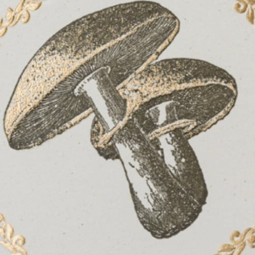 Mushroom Letterpress Foiled Italian Notecards | 6 Designs | Rossi 1931-LetterSeals.com