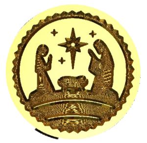 Nativity Creche 1 Wax Seal Stamp- Made in USA- LetterSeals.com