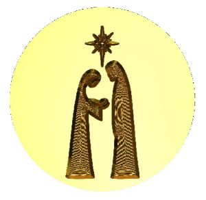 Nativity Creche 3 Wax Seal Stamp- Made in USA- LetterSeals.com