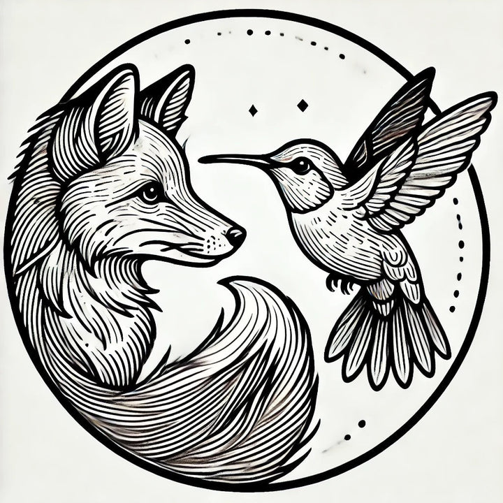 NEW - Fox + Hummingbord Wax Seal Stamp- Made in USA- LetterSeals.com