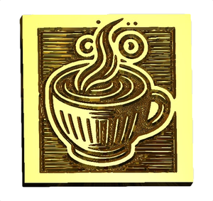 NEW - Linocut Hot Cocoa Wax Seal Stamp- Made in USA- LetterSeals.com