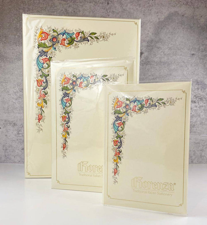 Portfolio Note Cards & Writing Papers | 4 design Options | Rossi 1931 Italian Florenza Papers-LetterSeals.com
