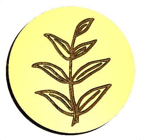 Olive Branch 2 Wax Seal Stamp- Made in USA- LetterSeals.com