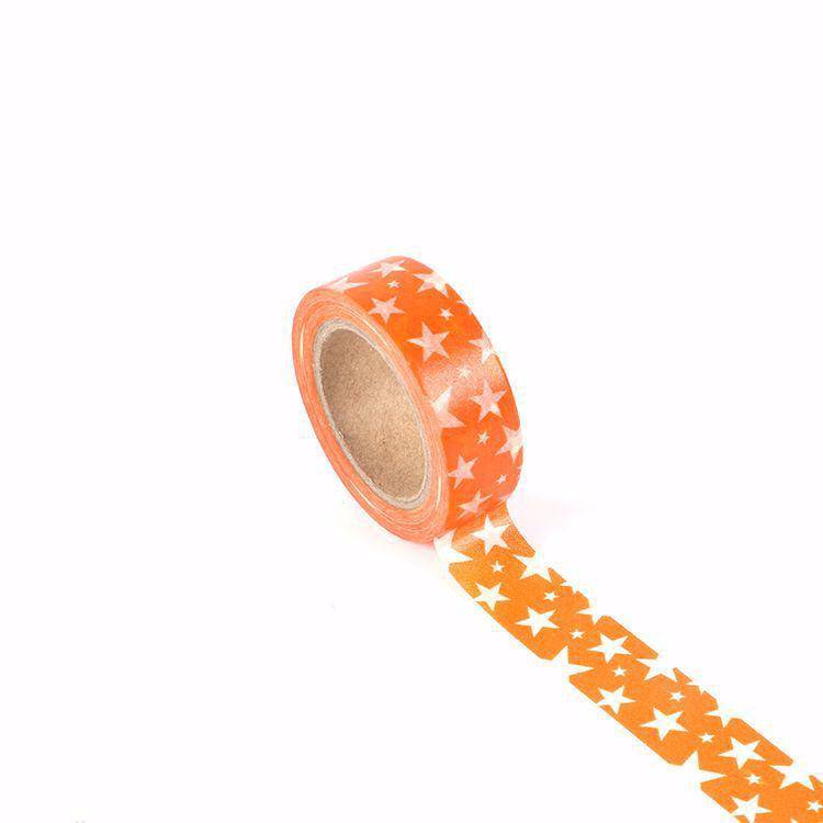 Orange Star Washi Tape-LetterSeals.com