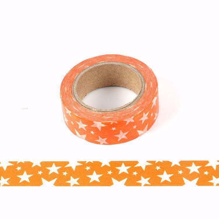 Orange Star Washi Tape-LetterSeals.com