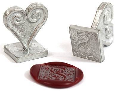 Ornate 1" Square Initial Wax Seal Stamp- Made in USA- LetterSeals.com