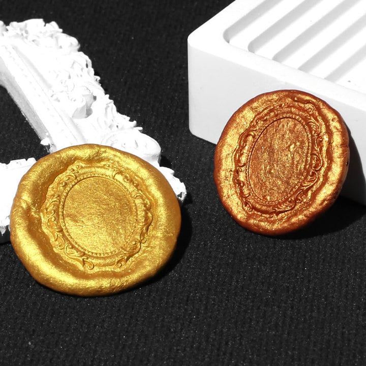 Oval or Square Frame Wax Seal Stamp-LetterSeals.com