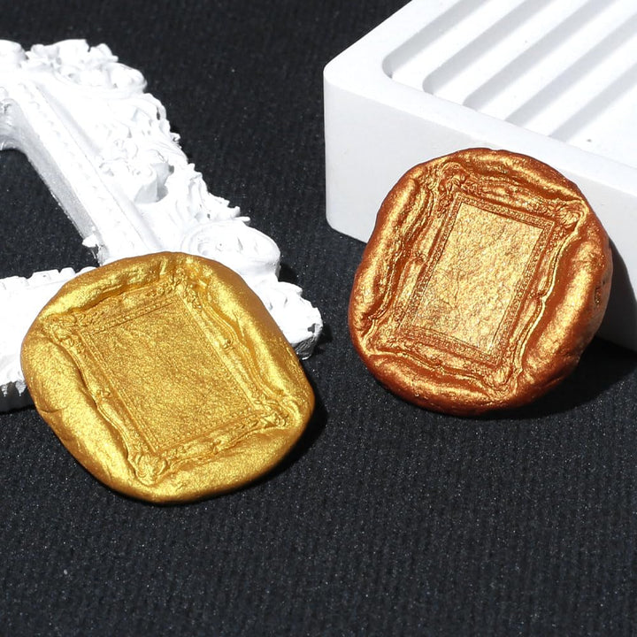 Oval or Square Frame Wax Seal Stamp-LetterSeals.com