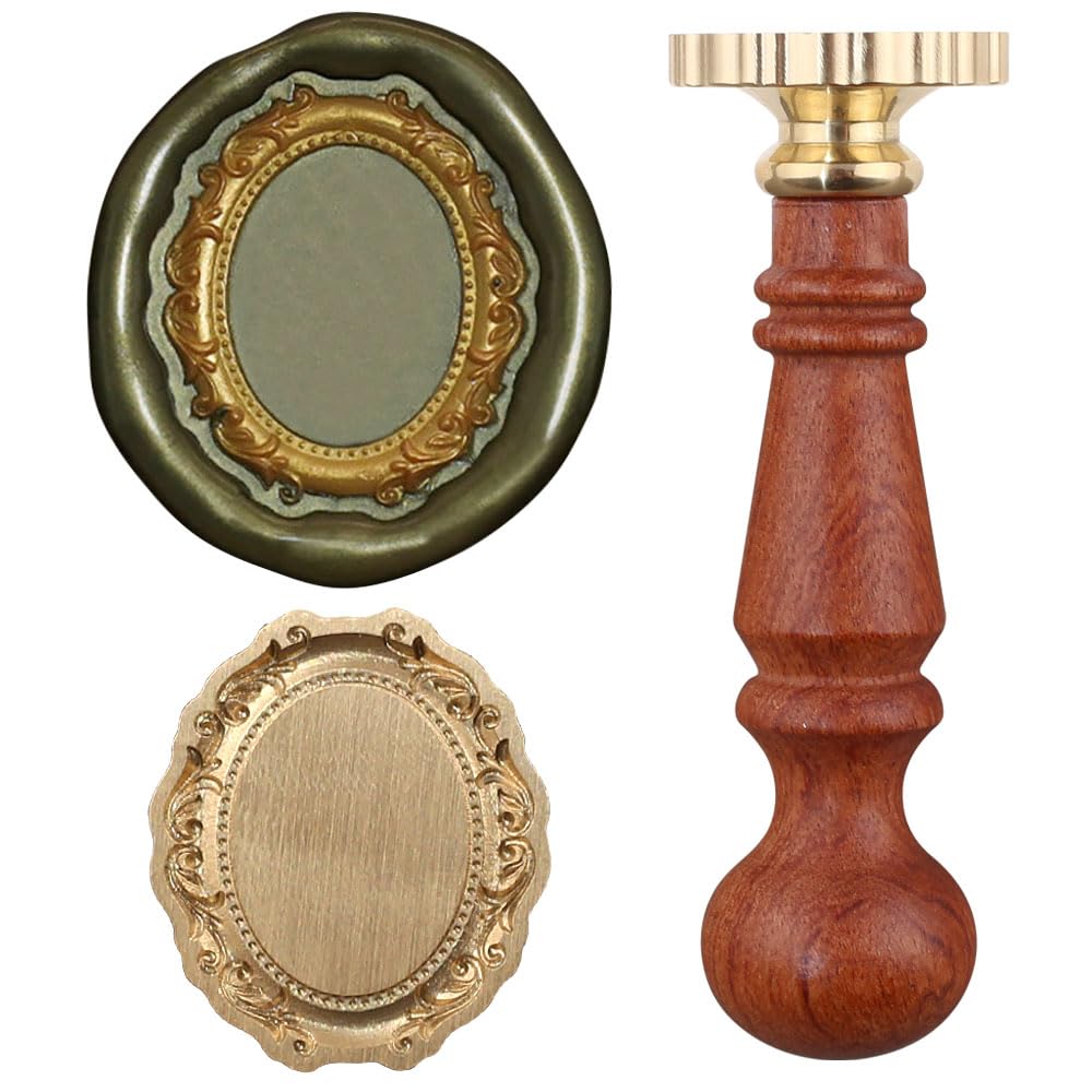 Oval or Square Frame Wax Seal Stamp-LetterSeals.com