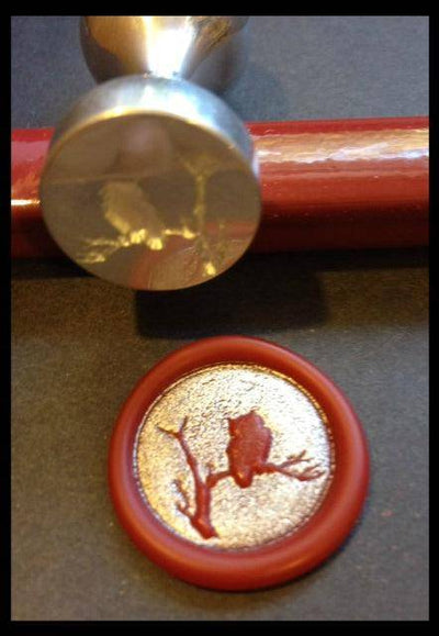 Owl on Branch Wax Seal Stamp- Made in USA- LetterSeals.com
