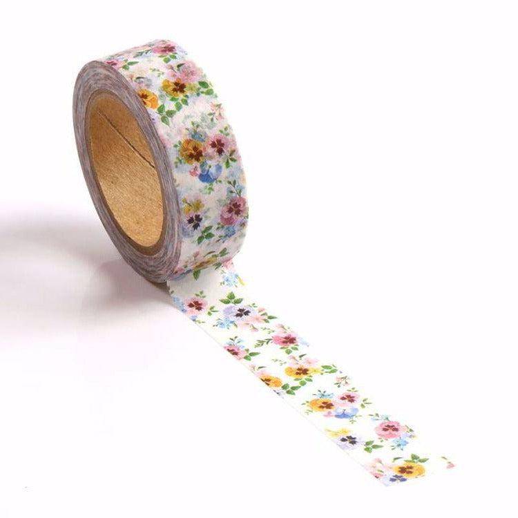 Pansy Flower Washi Tape-LetterSeals.com