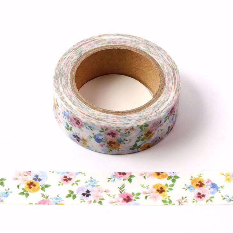 Pansy Flower Washi Tape-LetterSeals.com